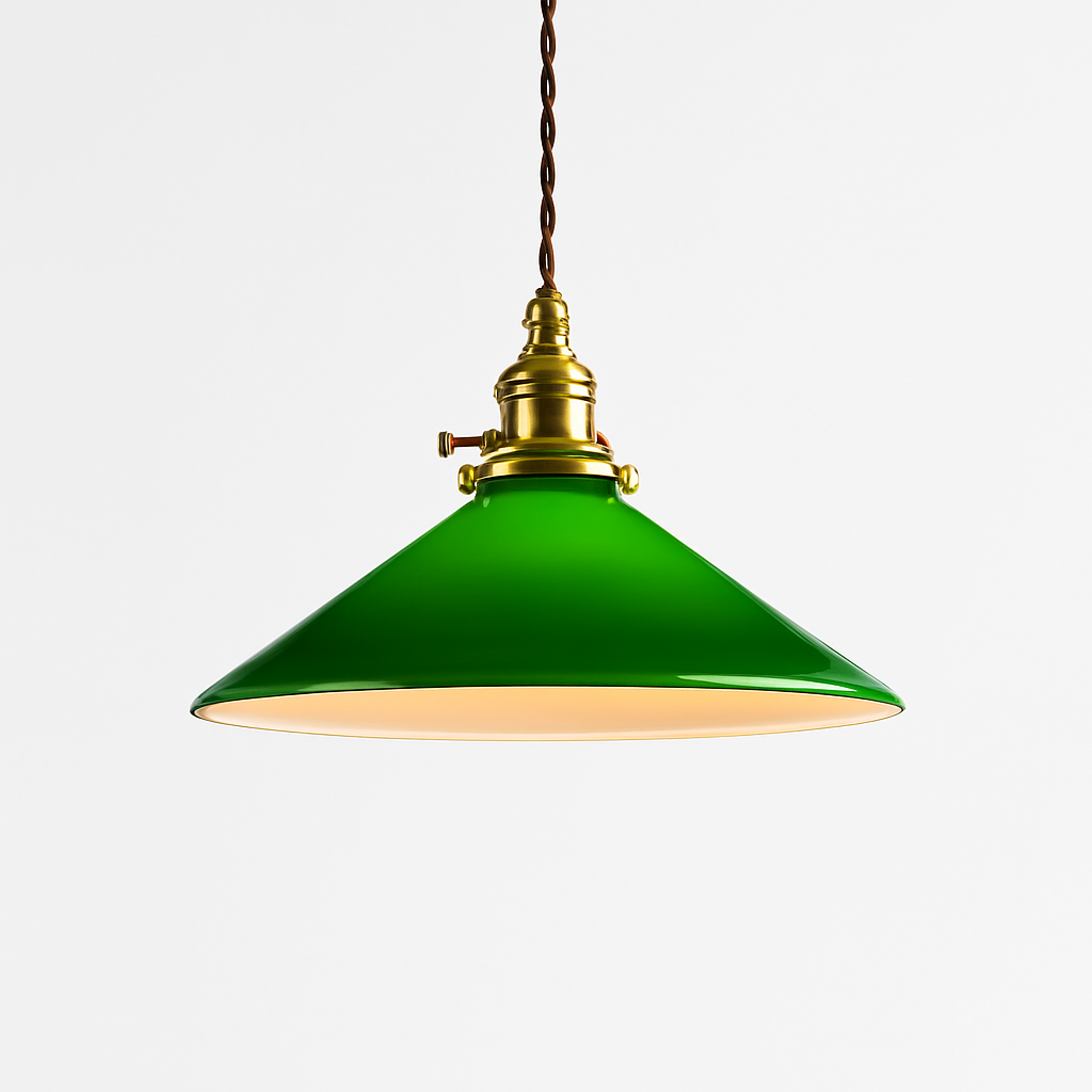 Suspension vintage edison en verre avec prise en cuivre