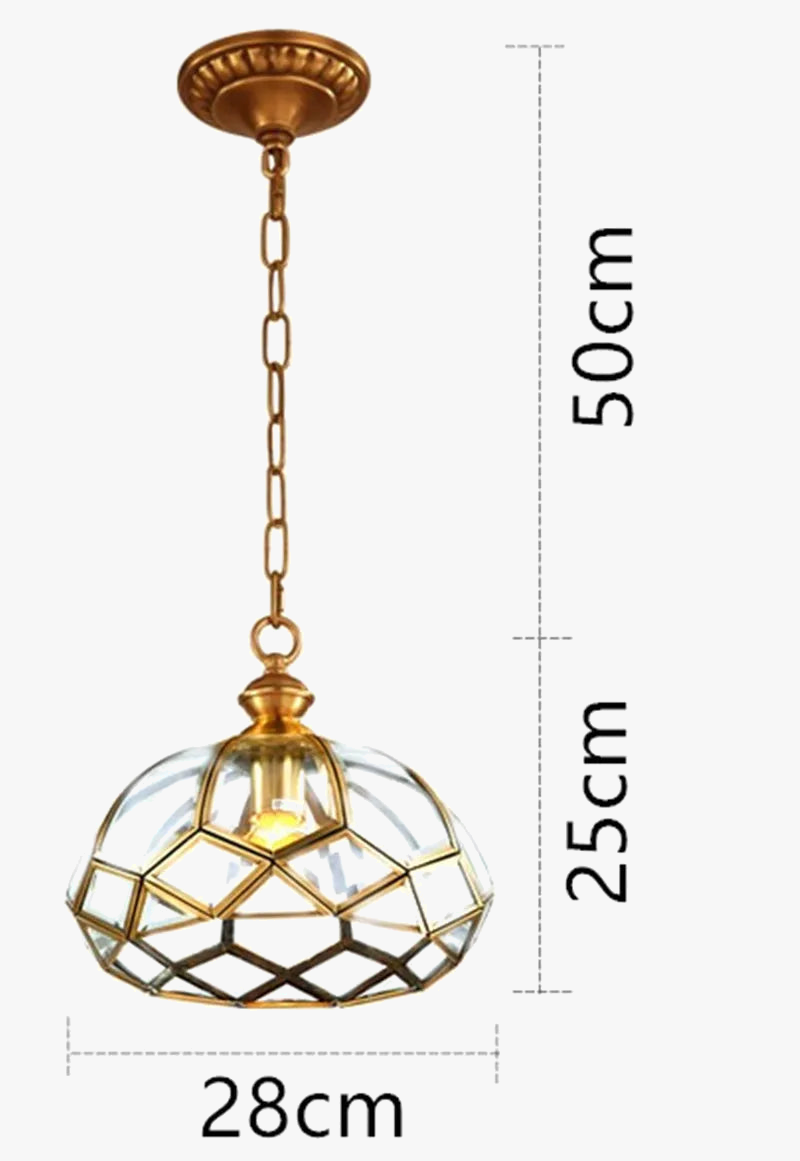 suspension vintage en bronze pour un éclairage intérieur élégant