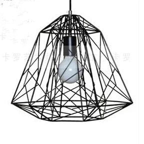 suspension vintage en cage géométrique pour restaurant et bar