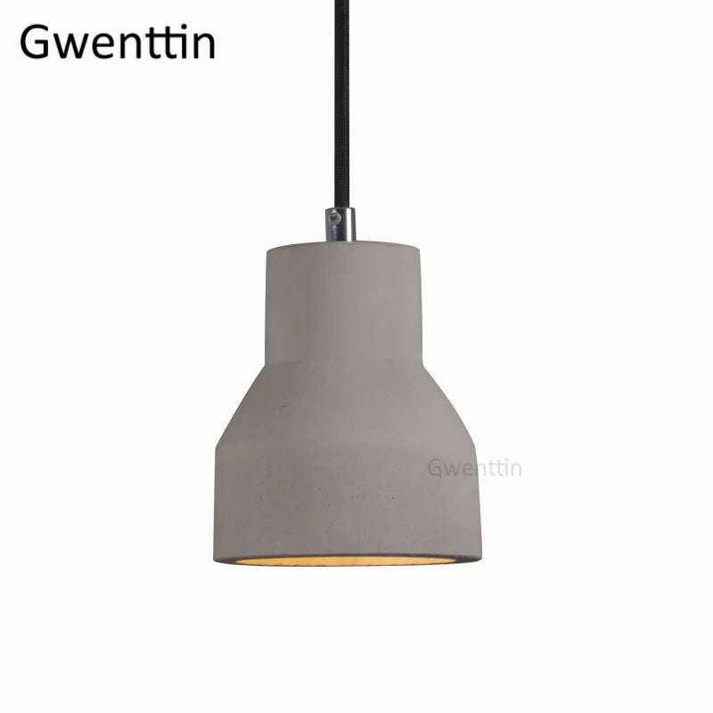 suspension vintage en ciment style nordique industriel pour intérieur