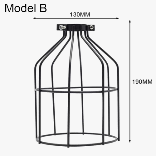 suspension vintage en fer avec interrupteur et support de lampe
