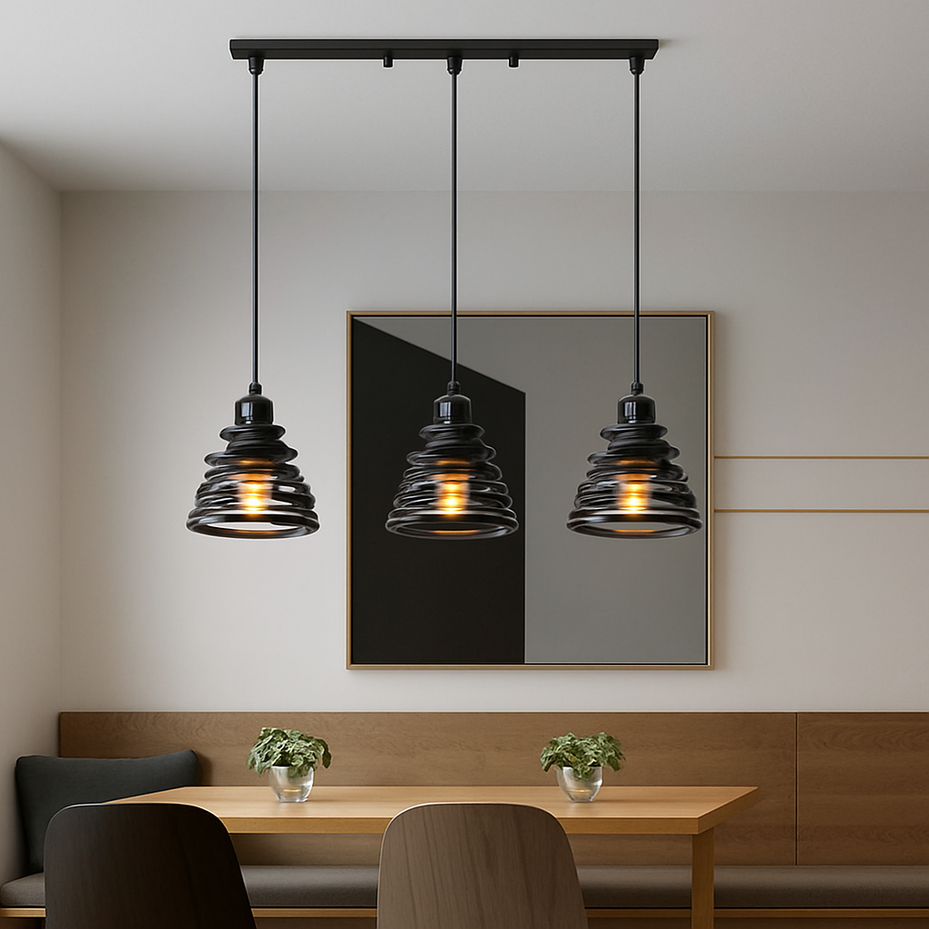 Suspension vintage en fer forgé pour intérieur moderne