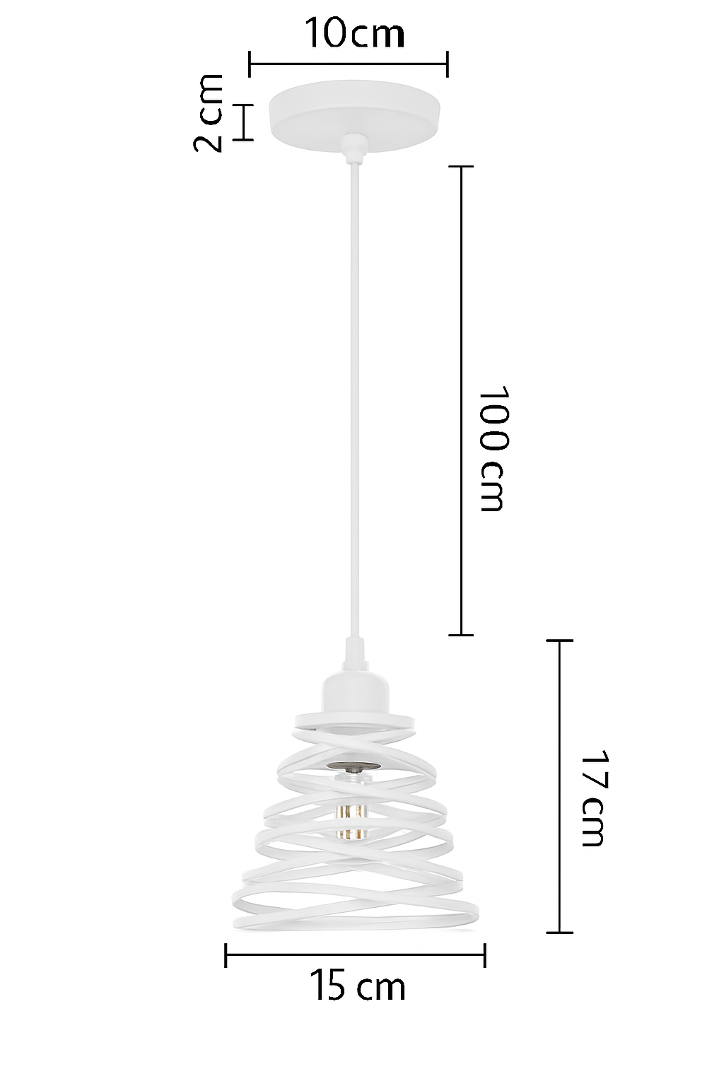 Suspension vintage en fer forgé pour intérieur moderne