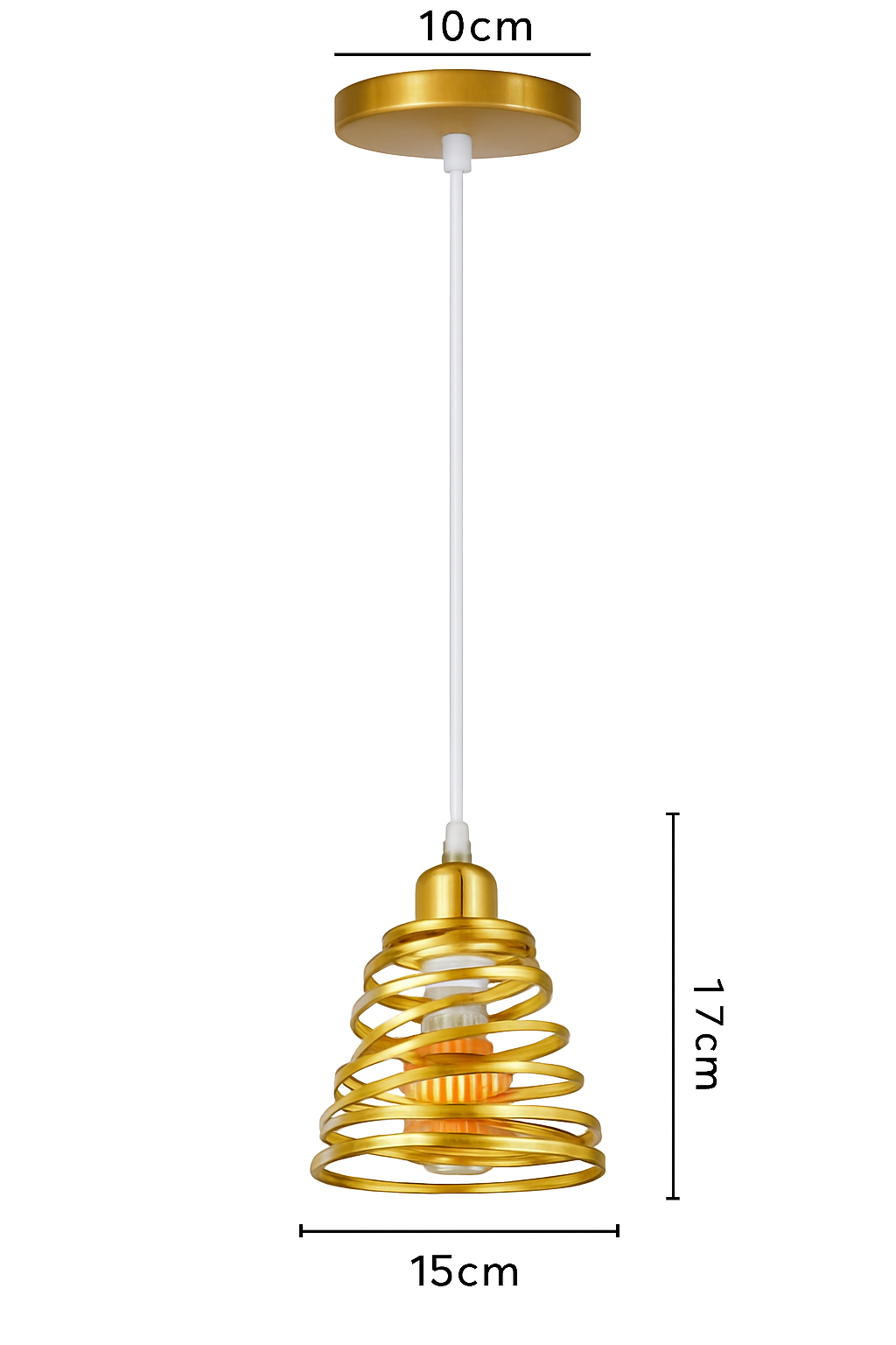 Suspension vintage en fer forgé pour intérieur moderne