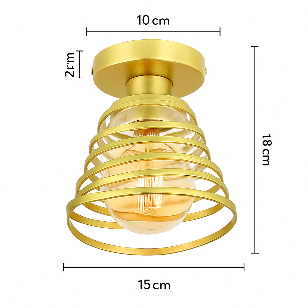 Suspension vintage en fer forgé pour intérieur moderne