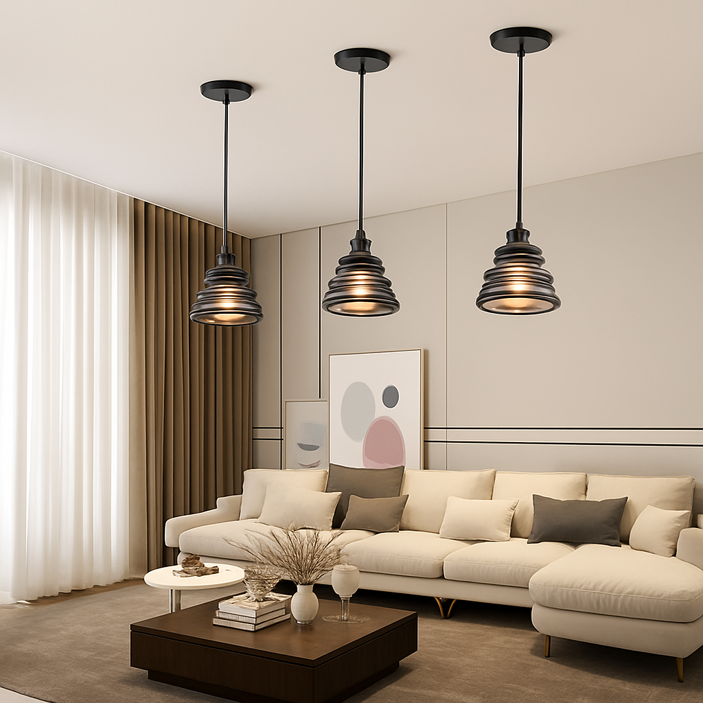 Suspension vintage en fer forgé pour intérieur moderne