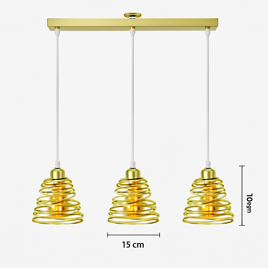 Suspension vintage en fer forgé pour intérieur moderne