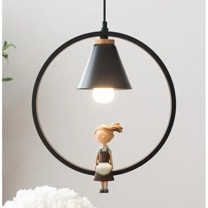 suspension vintage en fer pour éclairage enfants et cafés