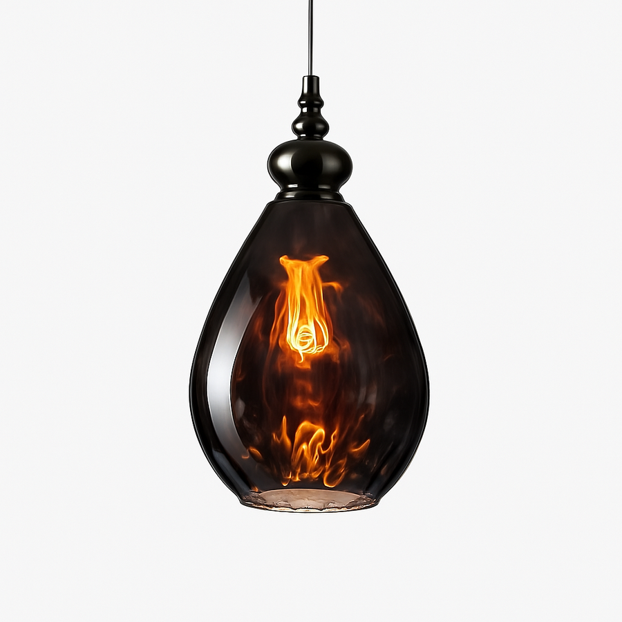 Suspension vintage en verre coloré Lampen