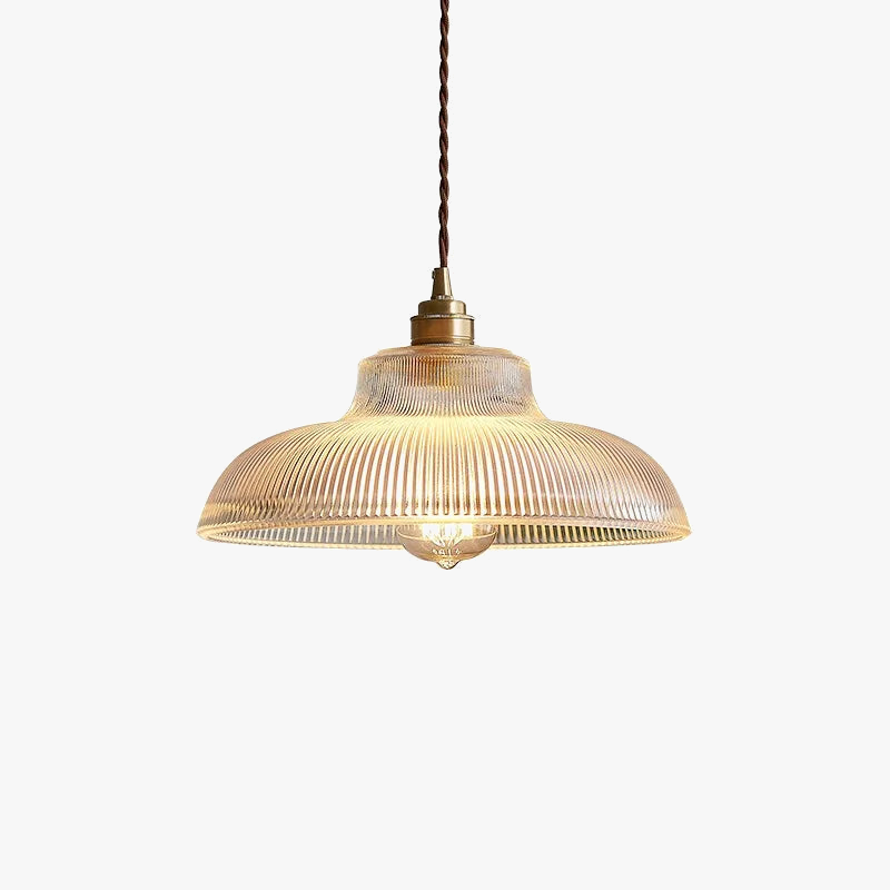 suspension vintage en verre transparent créative lumineuse