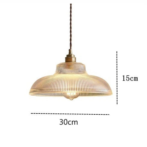 suspension vintage en verre transparent créative lumineuse