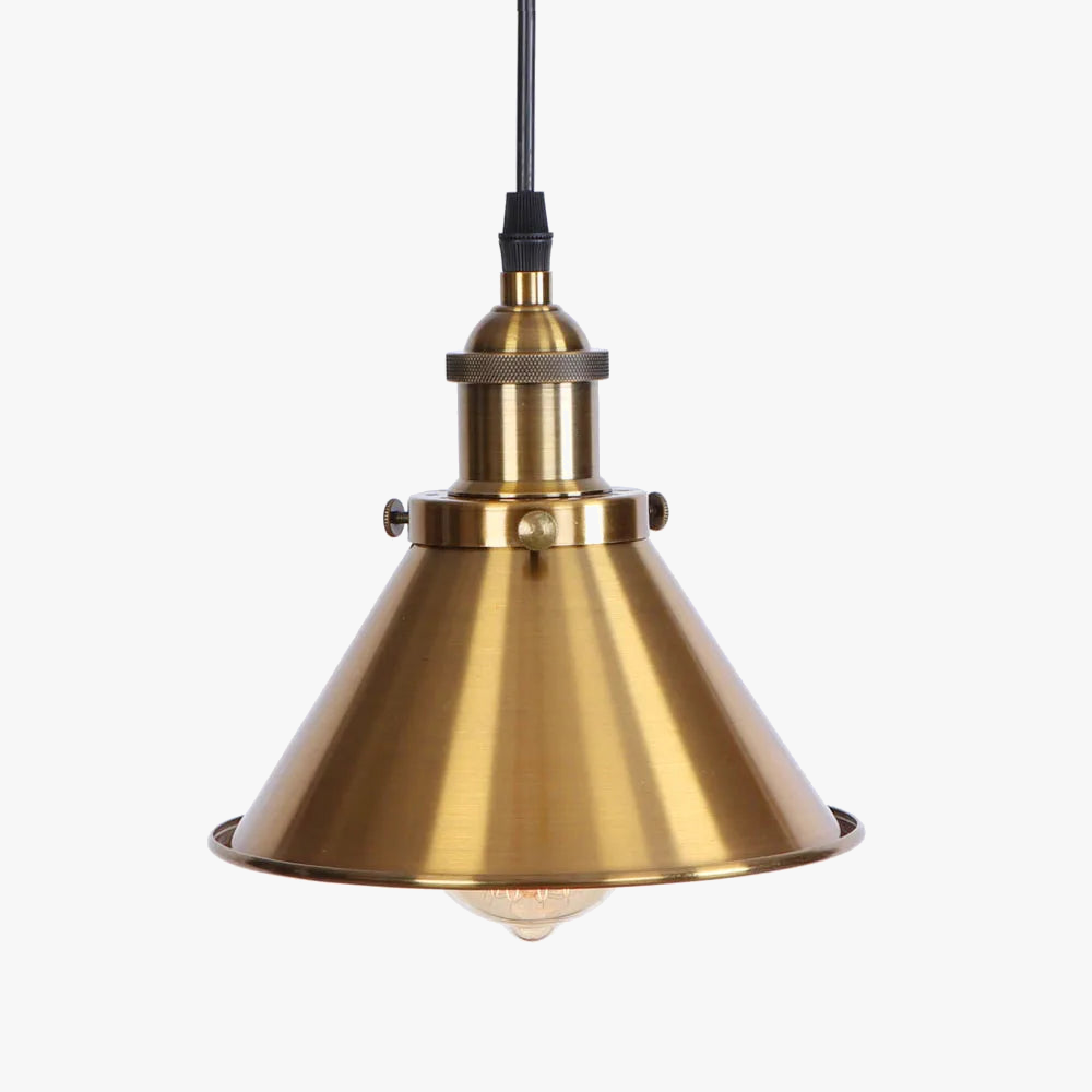 suspension vintage industrielle avec abat-jour en fer