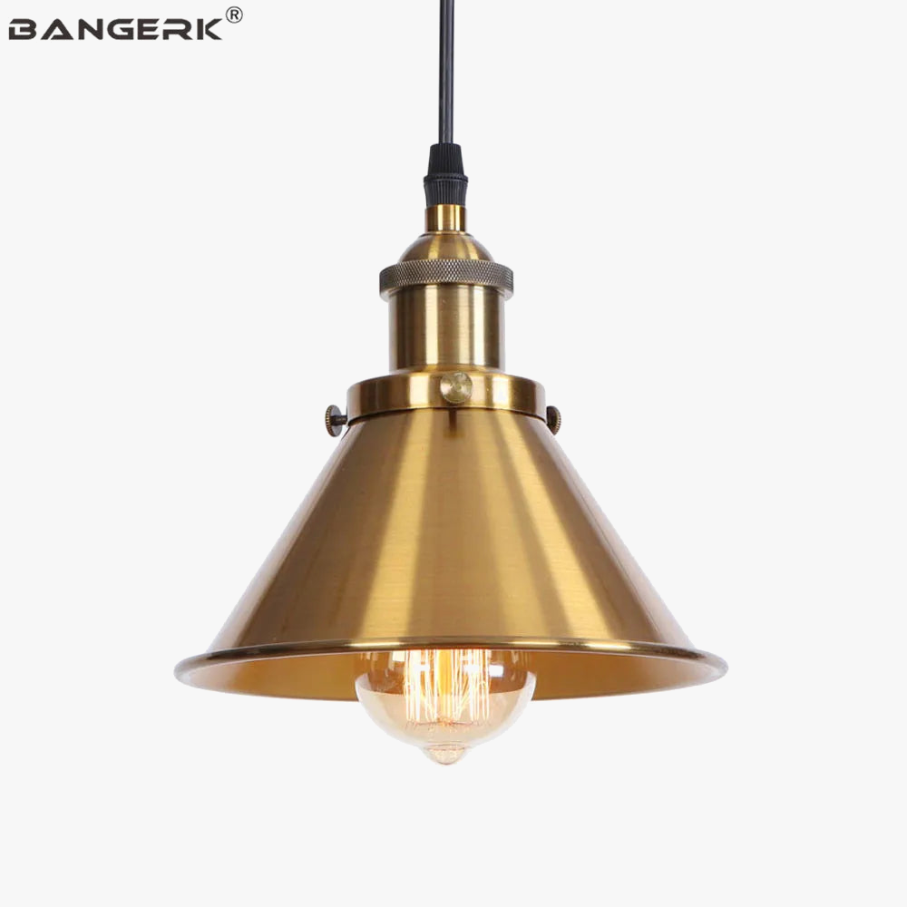 suspension vintage industrielle avec abat-jour en fer
