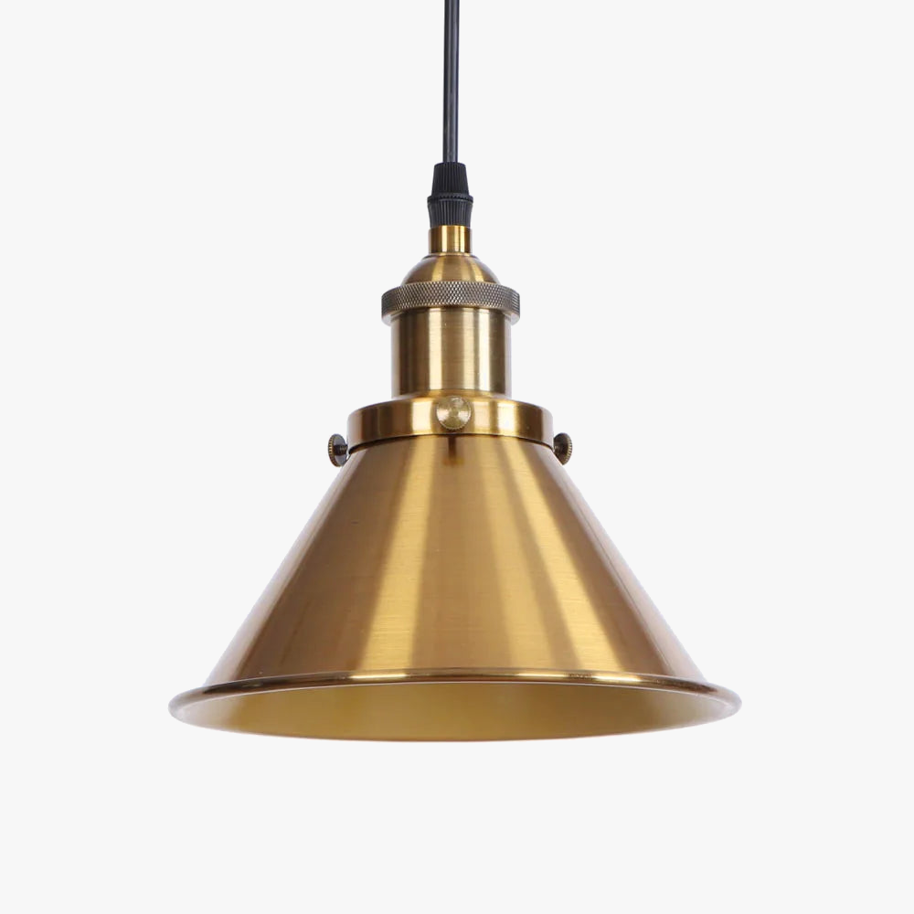 suspension vintage industrielle avec abat-jour en fer