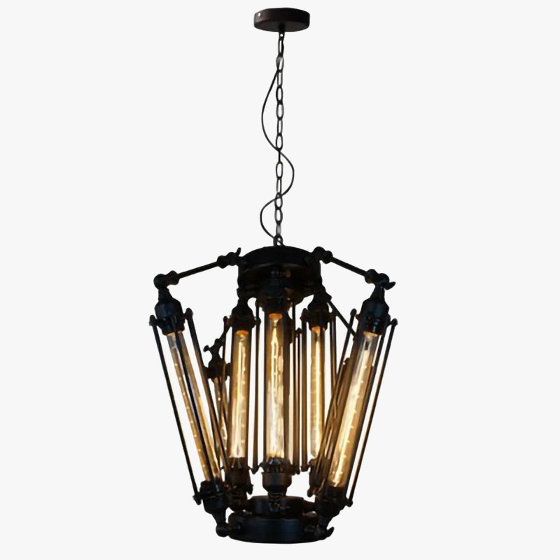 suspension vintage industrielle avec ampoule edison pour restaurant