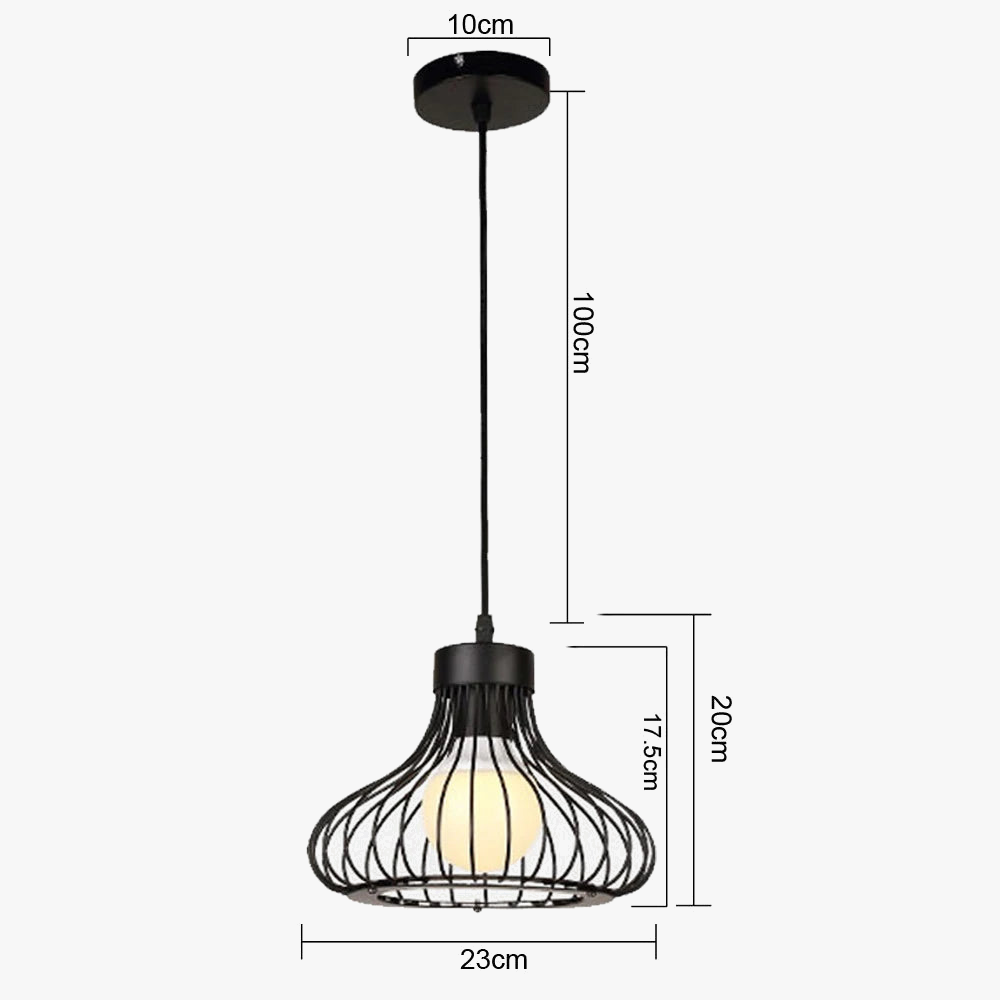 suspension vintage industrielle en métal design créatif pour intérieur