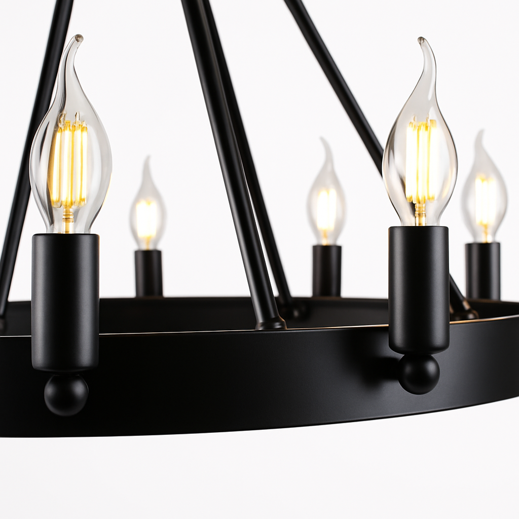 suspension vintage rétro en fer forgé éclairage intérieur en led