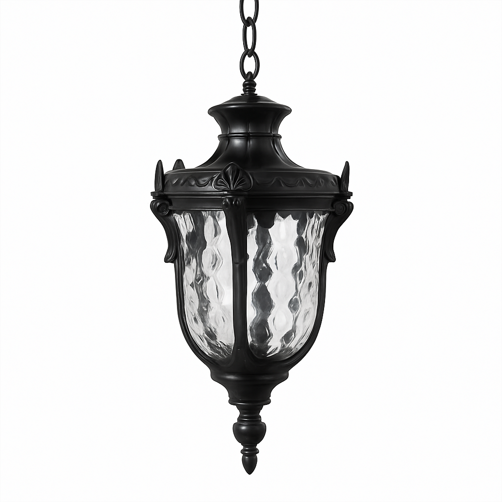 suspension vintage étanche en verre pour jardin et extérieur