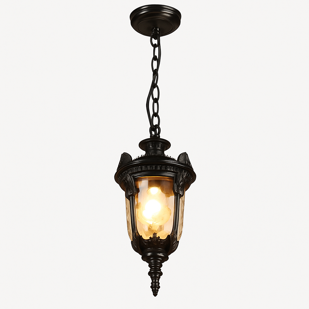 suspension vintage étanche en verre pour jardin et extérieur