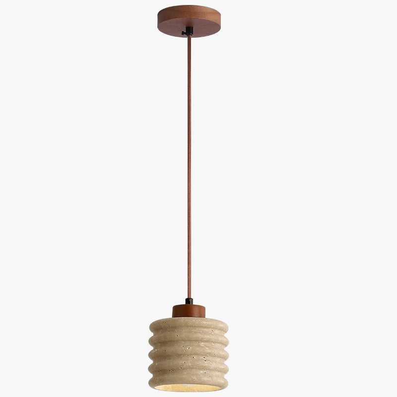 suspension wabi-sabi cave pierre décoration intérieure design bois