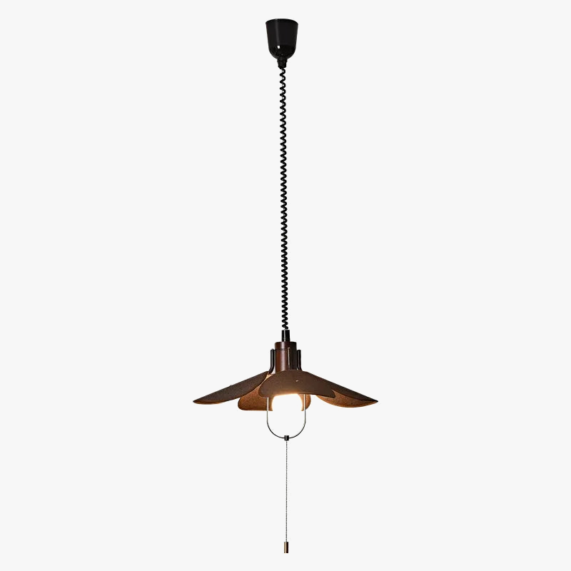 suspension wabi-sabi en bois pour restaurant et bar