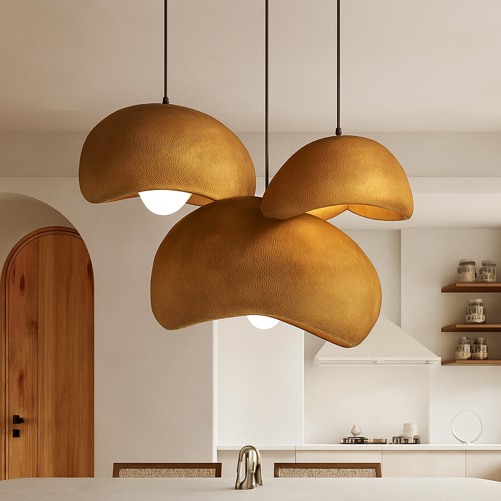 suspension wabi-sabi en résine créative pour décoration intérieure