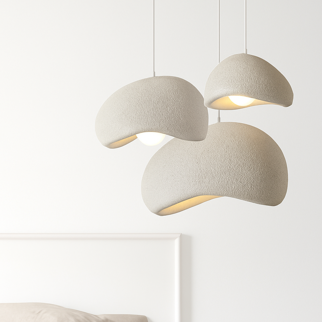 suspension wabi-sabi en résine créative pour décoration intérieure