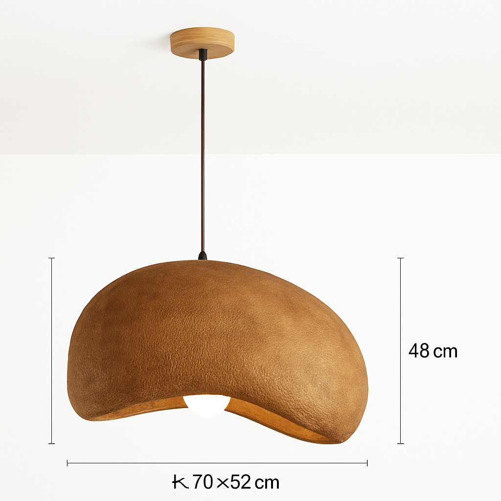 suspension wabi-sabi en résine créative pour décoration intérieure