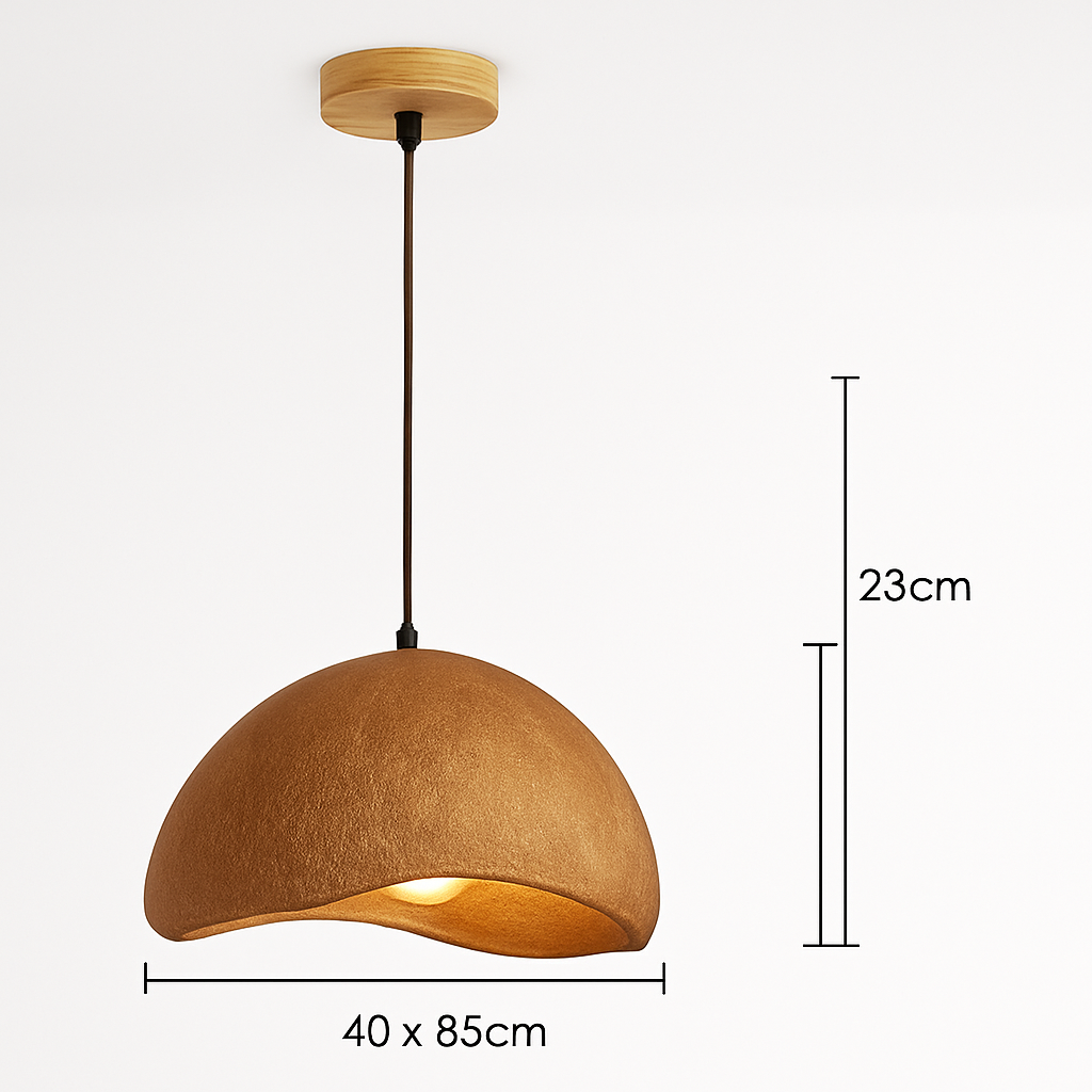 suspension wabi-sabi en résine créative pour décoration intérieure