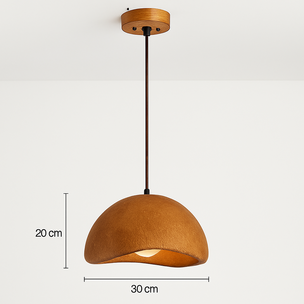 suspension wabi-sabi en résine créative pour décoration intérieure