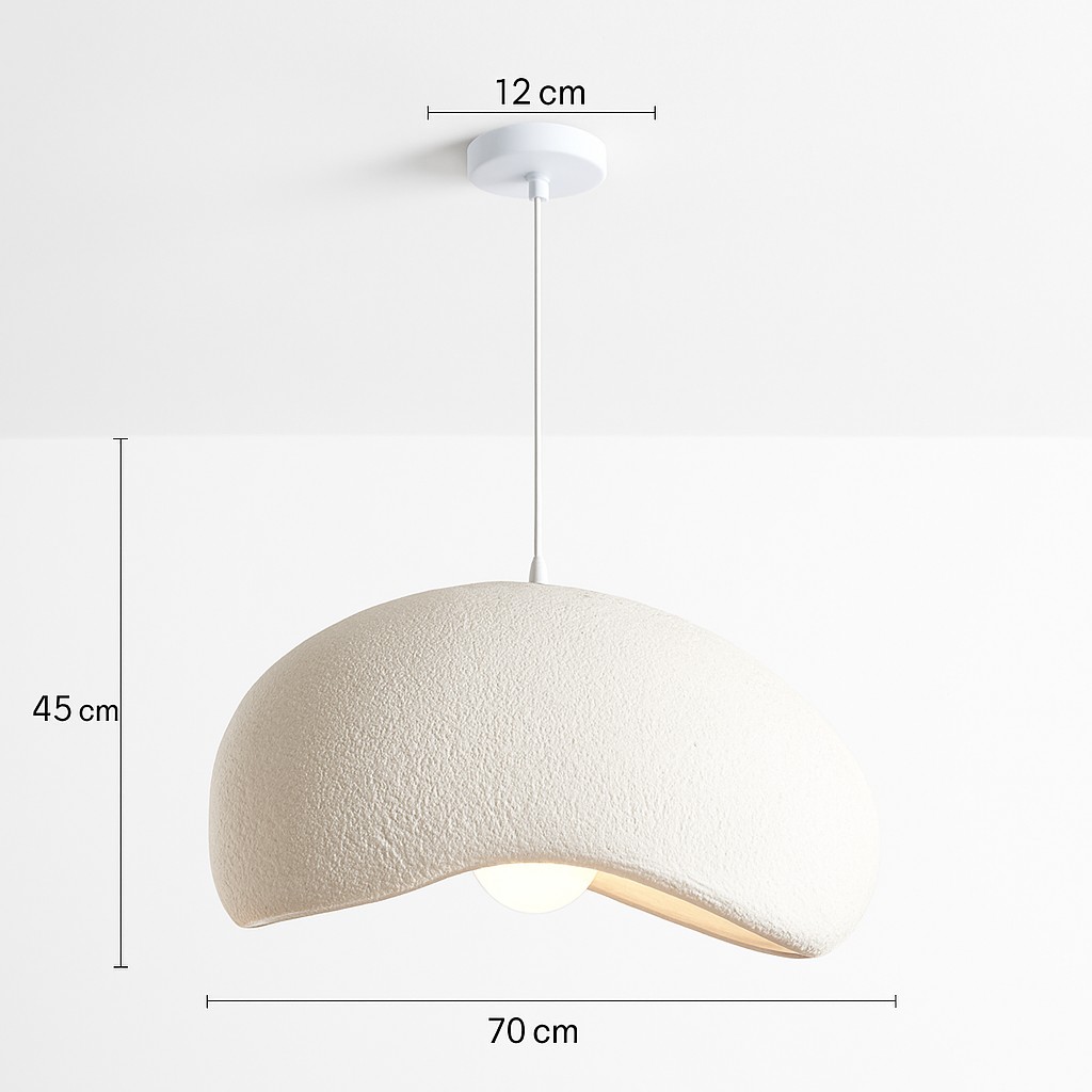 suspension wabi-sabi en résine créative pour décoration intérieure