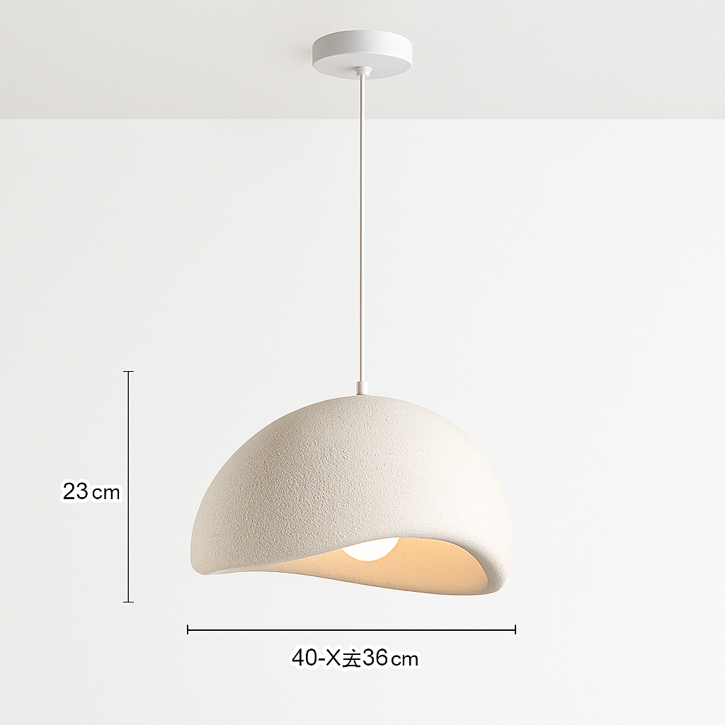 suspension wabi-sabi en résine créative pour décoration intérieure