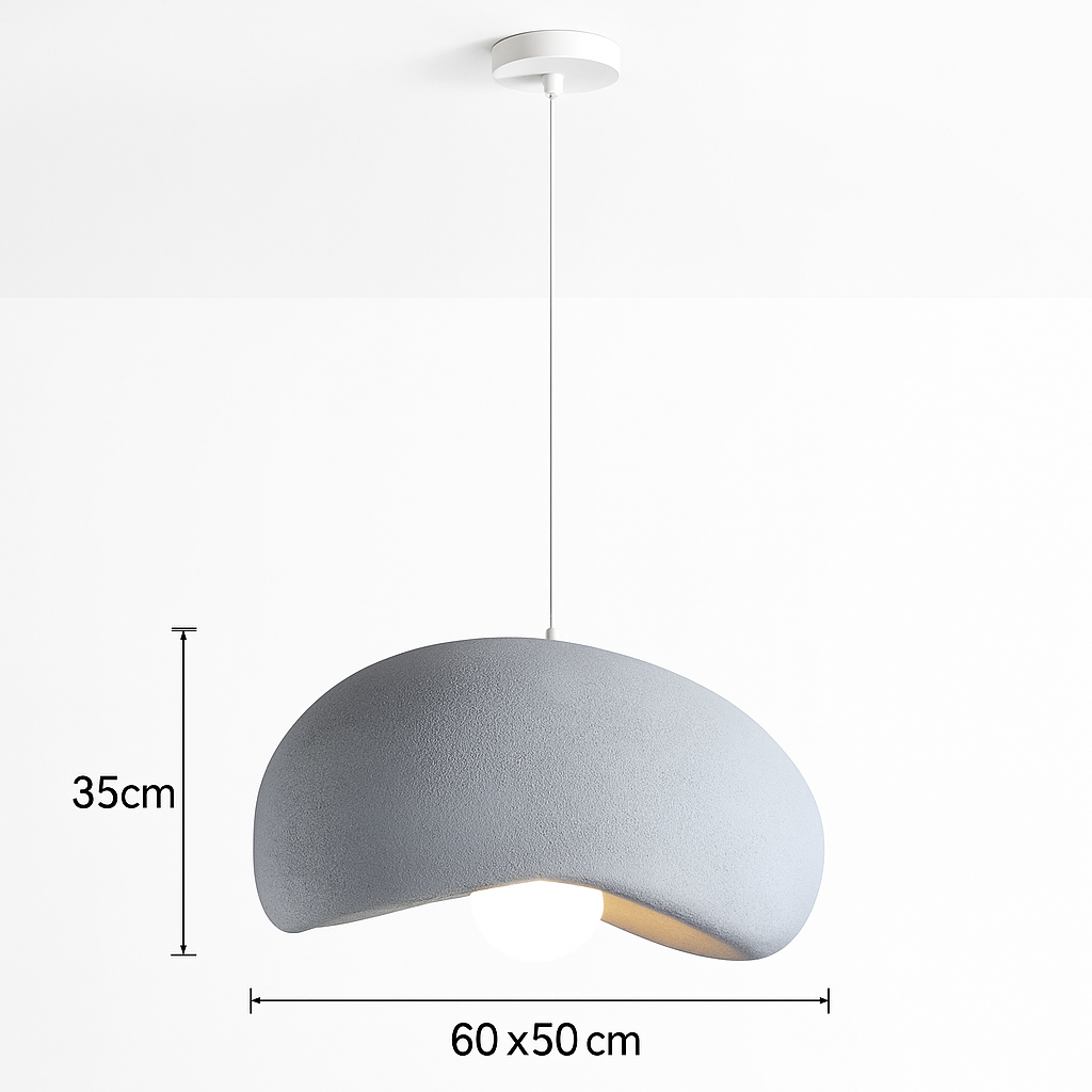 suspension wabi-sabi en résine créative pour décoration intérieure