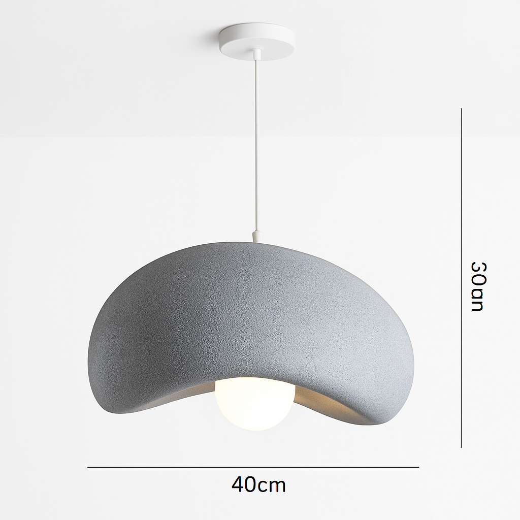 suspension wabi-sabi en résine créative pour décoration intérieure