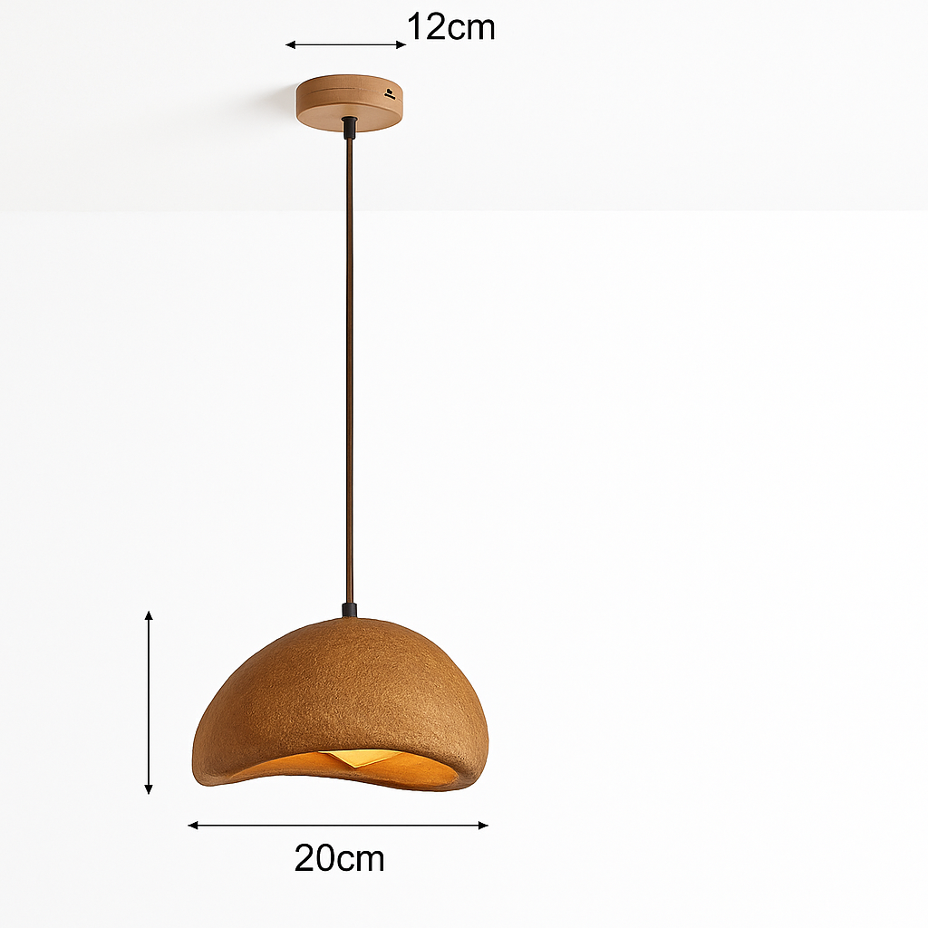 suspension wabi-sabi en résine créative pour décoration intérieure