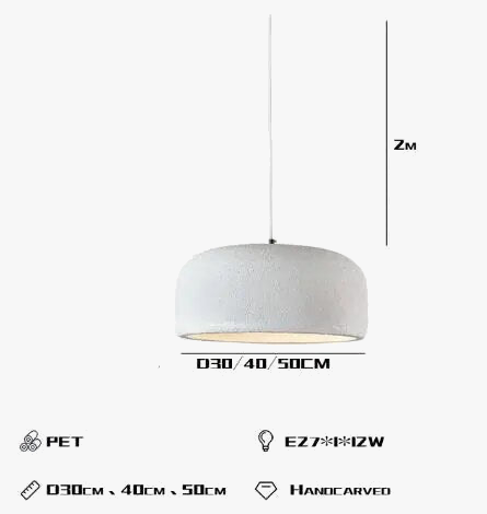 Suspension arrondie style Japonais Personnalité Design