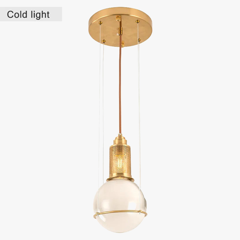 suspensions en verre cristal design nordique pour restaurants et cafés
