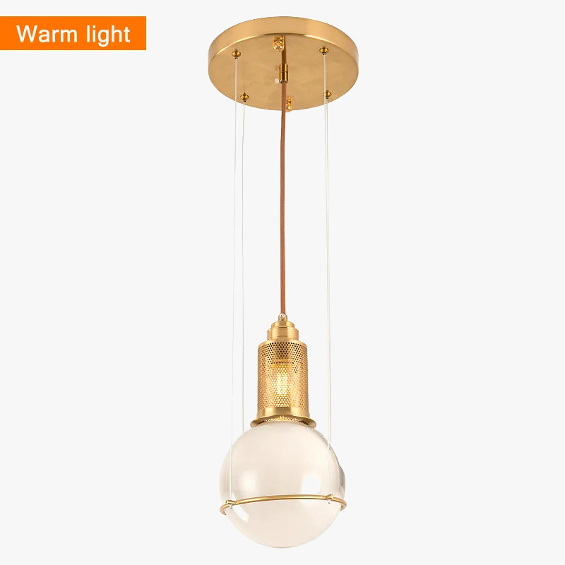 suspensions en verre cristal design nordique pour restaurants et cafés