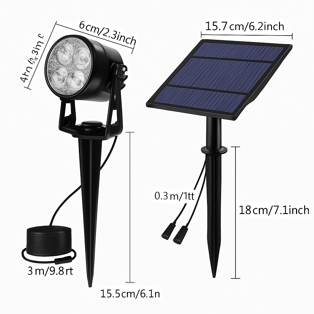 T-SUNRISE LED lumière solaire extérieur IP65 étanche blanc chaud blanc froid éclairage de jardin solaire décoration extérieure lampes de pelouse