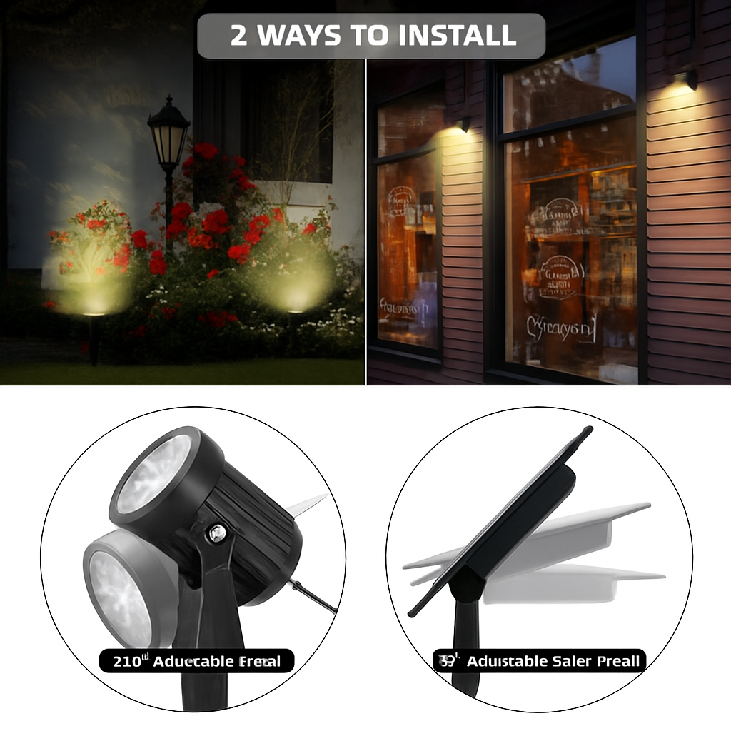 T-SUNRISE LED lumière solaire extérieur IP65 étanche blanc chaud blanc froid éclairage de jardin solaire décoration extérieure lampes de pelouse
