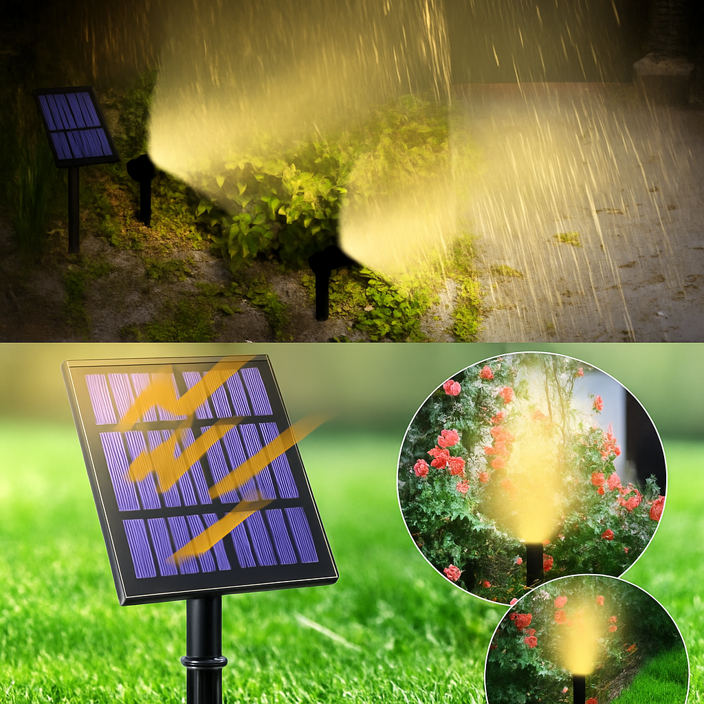 T-SUNRISE LED lumière solaire extérieur IP65 étanche blanc chaud blanc froid éclairage de jardin solaire décoration extérieure lampes de pelouse