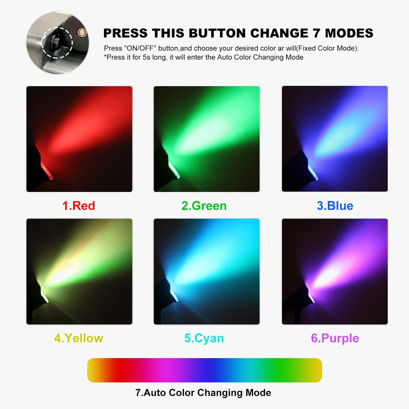 T-sunrise lumière extérieure LED solaire IP65 étanche décoration de jardin lumières RGB blanc chaud/froid paysage lampes d'éclairage de cour