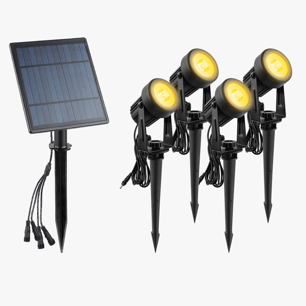 T-sunrise lumière extérieure LED solaire IP65 étanche décoration de jardin lumières RGB blanc chaud/froid paysage lampes d'éclairage de cour
