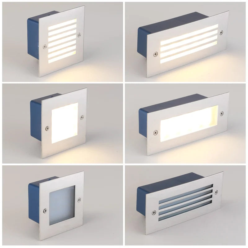 Étanche IP65 3W 5W Led lampe souterraine encastré escalier sol Spot lumière sol jardin paysage mur éclairage extérieur 85 ~ 265V