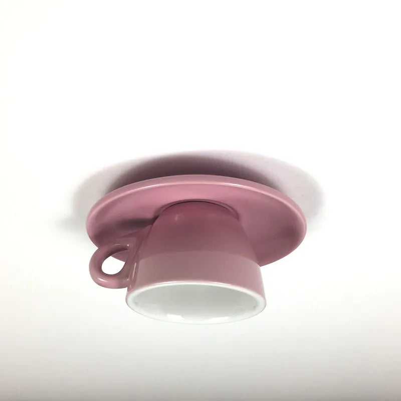 Tasse à LED plafonnier nordique Restaurant café couloir lumière d'entrée plafonnier moderne décoration de plafond