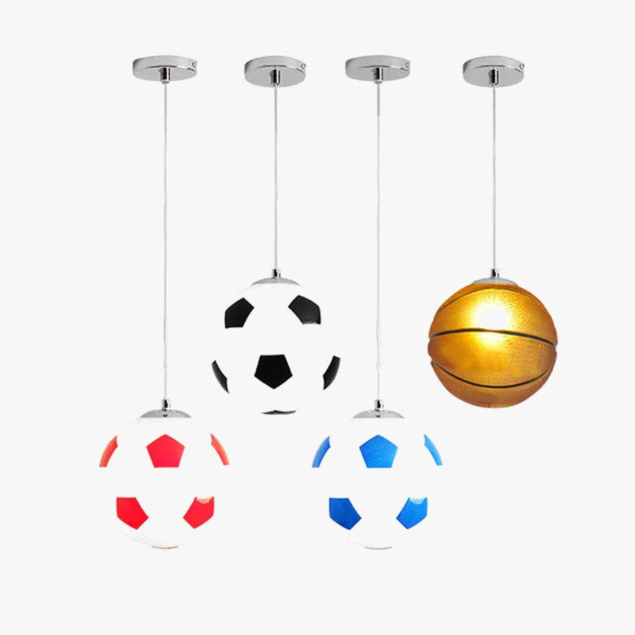 suspension E27 Football boule de verre lumières basket-ball