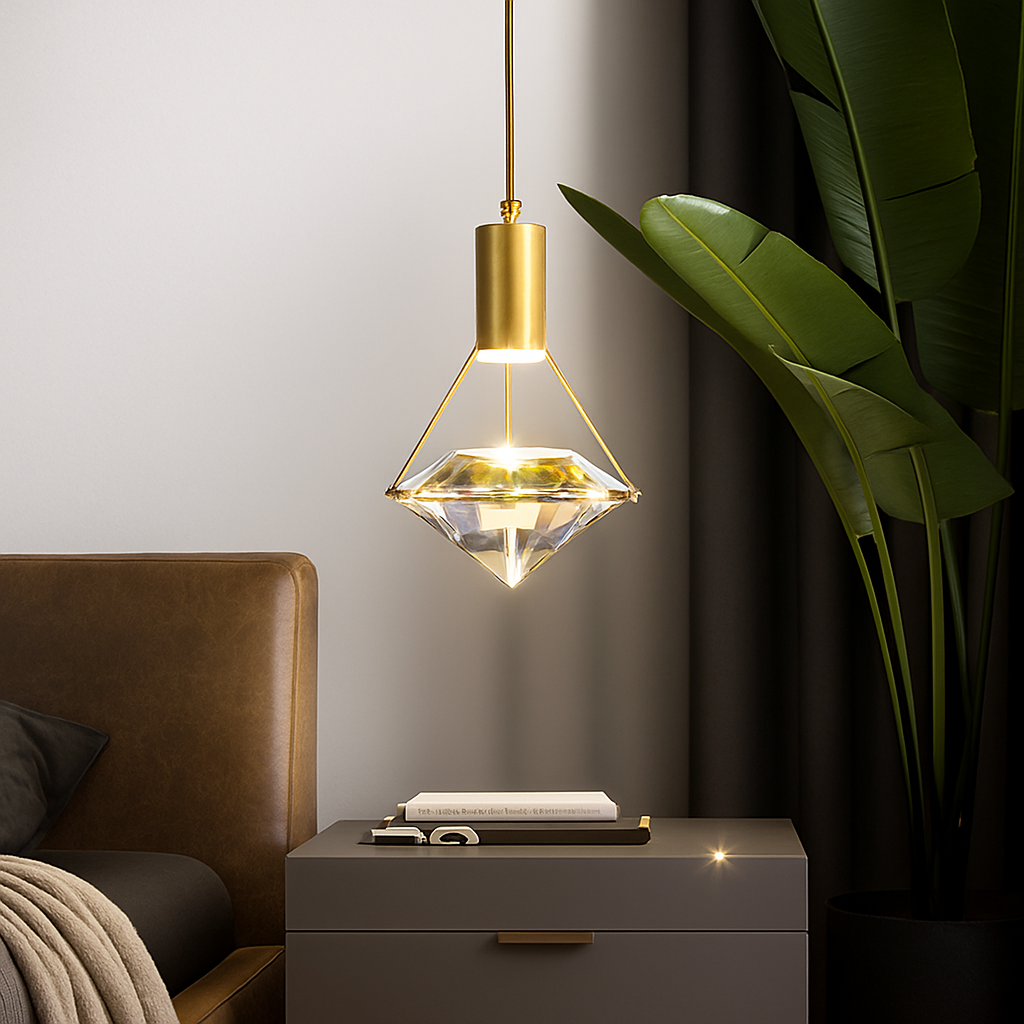 Thrisdar K9 cristal suspension LED lampe moderne Table de chevet suspension lampe cuisine salle à manger chambre lustre suspension