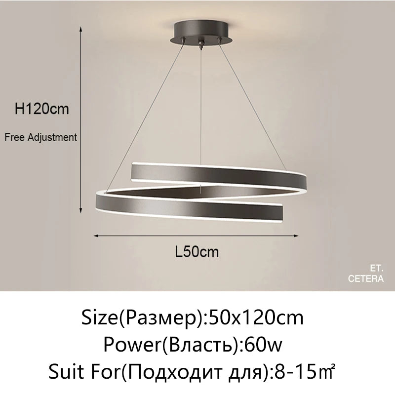 TONDI Lustre Simple Noir/Blanc adapté au Salon Salle à Manger Cuisine Lustre Rond éclairage décoration intérieure