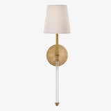 Applique murale LED barre et abat-jour en tissu Traditional