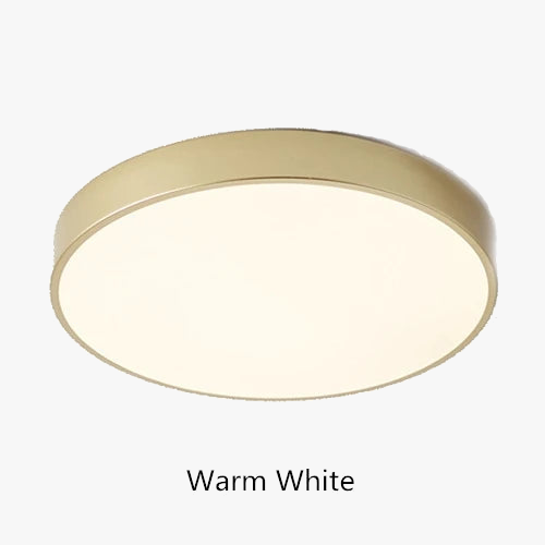 Ultra-mince 5 cm Or LED Plafonnier Moderne Rond Montage En Surface Plafonnier Panneau Lampe Télécommande Lumière Pour Foyer Chambre